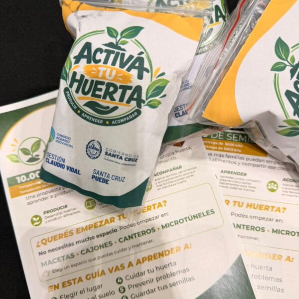 Activá Tu Huerta llegará a Perito Moreno con kits de semillas y acompañamiento técnico