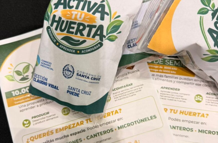 Activá Tu Huerta llegará a Perito Moreno con kits de semillas y acompañamiento técnico